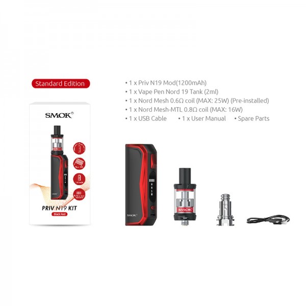 SMOK PRIV N19 Starter Kit 1200mah