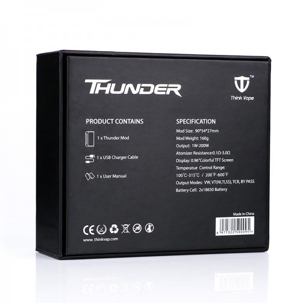 Think Vape Thunder 200W TC Box Mod